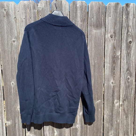 Men’s LL Bean Full Zip Mock Neck Casual Sweater - Picture 2 of 4